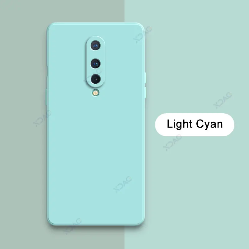Luxury 360° Soft Liquid Silicone Phone Cover - Candy Color Square Shell Armor