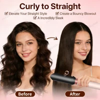 Styler capillaire 6 en 1, brosse à air ionique négative pour un bouclage automatique, sèche-cheveux, style salon, moins de frisottis, réduction des dommages causés par la chaleur 6