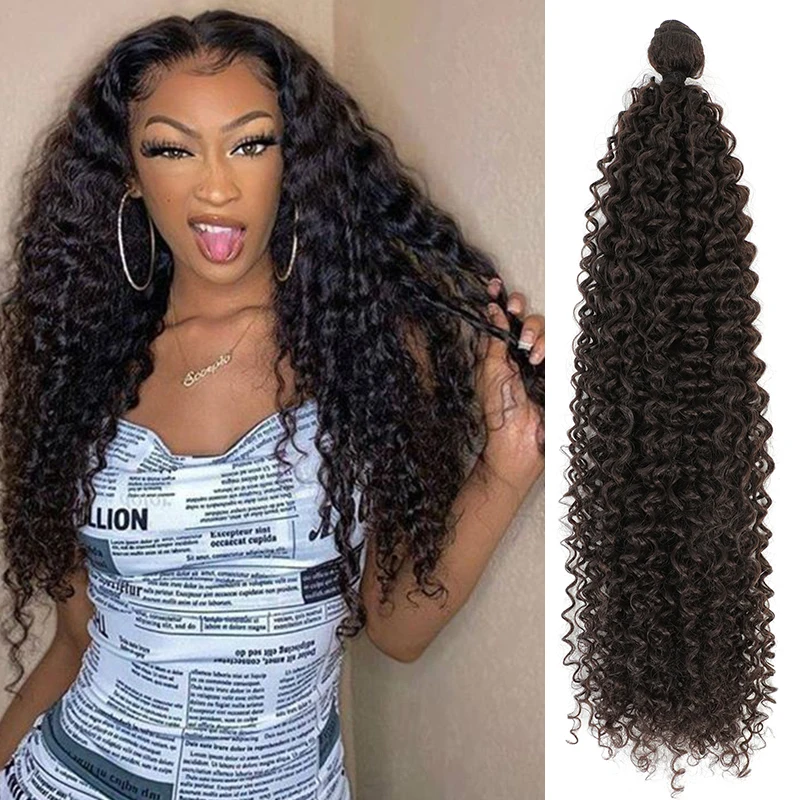 Gladys Curly Hair Bundles Synthetic High Quality Jerry Curl 26Inches Bundles for Women