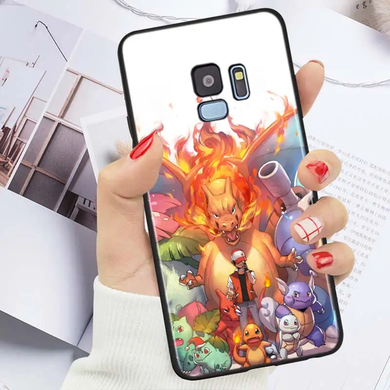 kawaii phone case samsung Hot Anime Pokemon Silicone Case For Galaxy Note 20 10 9 8 Plus Ultra Lite A9 A8 A7 A6 Plus A5 A3 2018 2017 Phone Case kawaii samsung cases Cases For Samsung