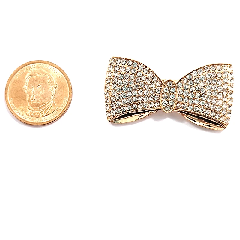 10pcs Bowknot Brooches with Rhinestons for Women High Grade Fashion Pins Coat  Accessories Jewelry Gifts BH014-BH015