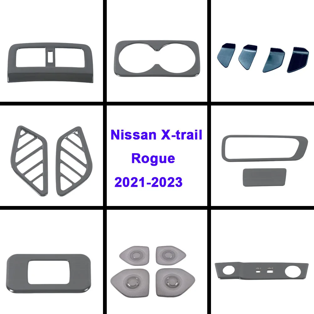 Car Center Console Gear Shift Panel Cover Anteriore Tweeter Audio Speaker Trim Frame Per Nissan X-Trail Xtrail Rogue 2021 2022 2023
