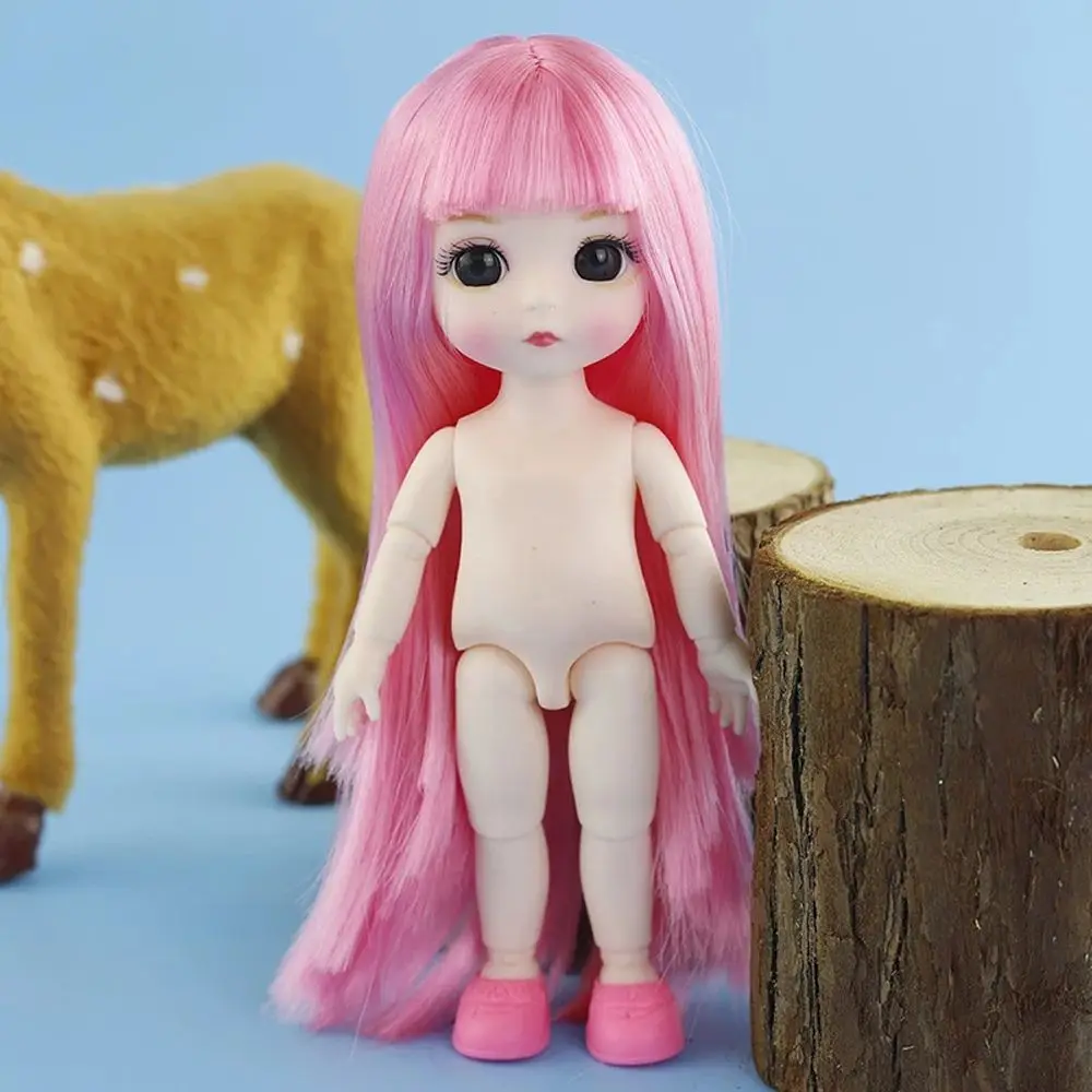 

Dolls Accessories Doll Toys Ball Jointed 3D Eyes 16cm Girl Dolls 1/12 Doll Nude Body Doll BJD Doll Movable Joints Doll