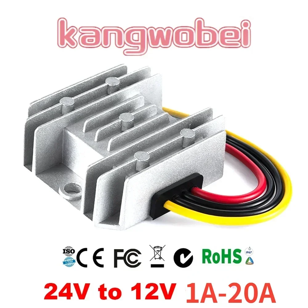 Regulador de Tensão 24 Volts a 12 Volts Passo para Baixo 24 v a 12 v 5a 8a 10a Buck Módulo dc Converterfor Carros Solar Rohs ce