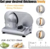Meat Slicer, Electric Deli Food Slicer with Two 7.5'Removable Stainless Steel Blades and Pusher, Cheese Fruit Vegetable Bread Cu 4