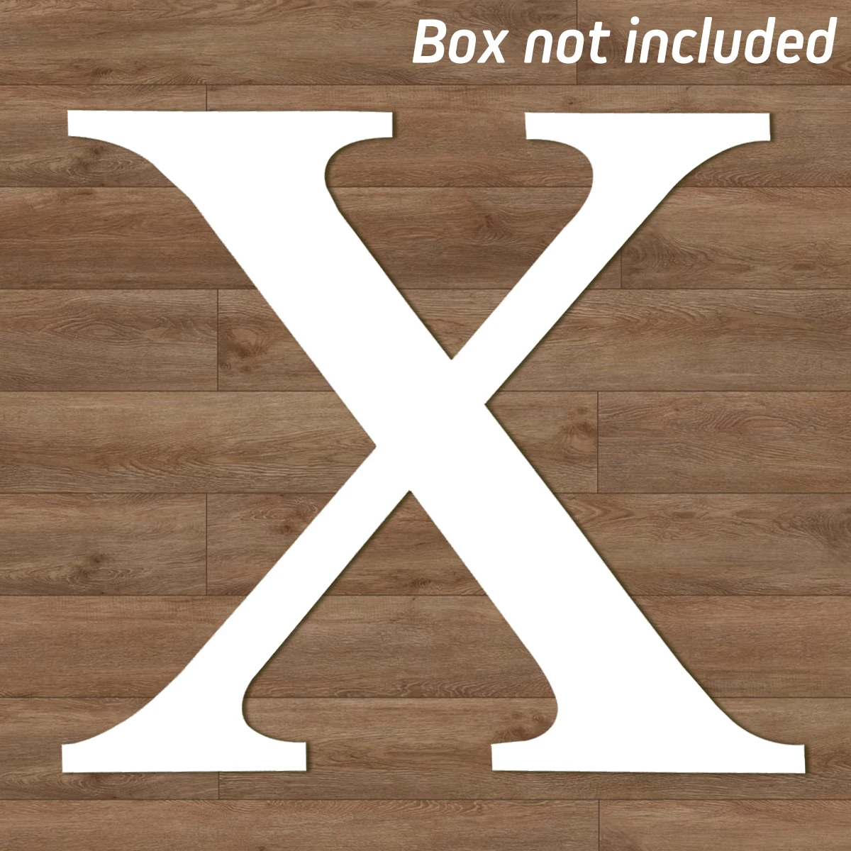 letter X no box