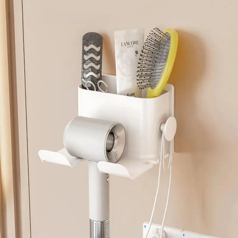 Hair Dryer Storage Rack, Multifunctional Storage Rack, Wall Mount Bracket