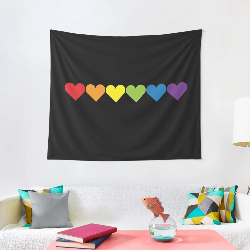 

Pride Hearts Tapestry Wall Tapestries Room Decoration Korean Style Tapestry