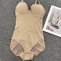 Naisstoo femmes Shapewear Body pour contrôle du ventre sans couture corps Shaper string combinaison soutiens-gorge 5