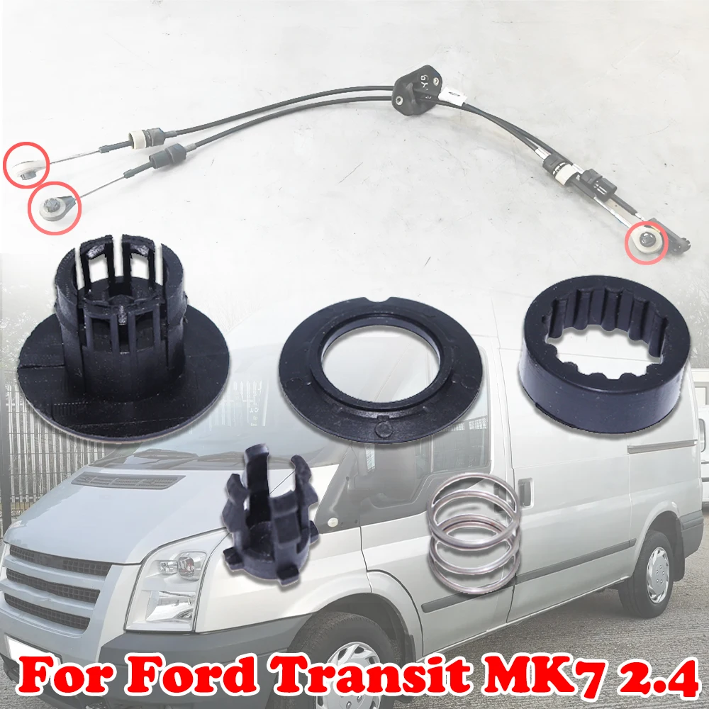 Loose Shifting Issue Fix For Ford Transit MK7 2.4 FWD RWD 6Speed Gear Selector Shift Cable linkage End Repair Kit 2004 2005-