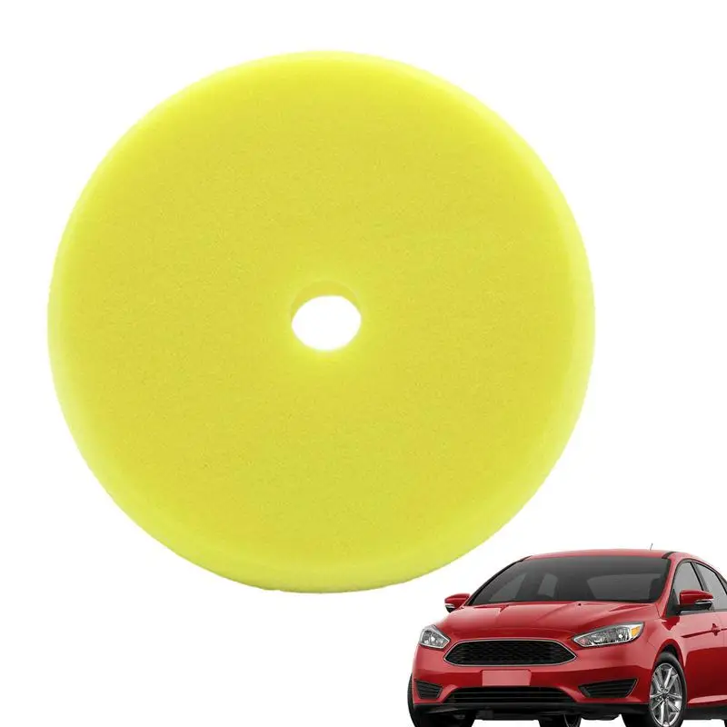 6inch Imported Sponge Polishing Pad Car Waxing ing Polisher Pad Sponge Flat Sanding Car Maintenance Accessories