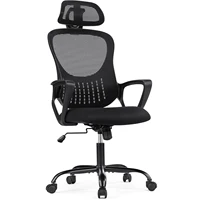 JHK Ergonomic Mesh Fixed Armrest Living Room Rocking Gaming Chair Adjustable Headrests Comfortable Lumbar Support For Home 1