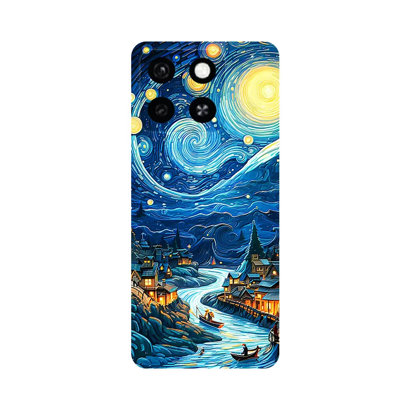Floral Wolf Soft Silicone Shockproof Phone Cover