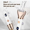 Electric Razors for Women 2 in 1 Bikini Trimmer Wet & Dry Use Electric Lady Shaver for  Private Area Easy to Clean Portable 2