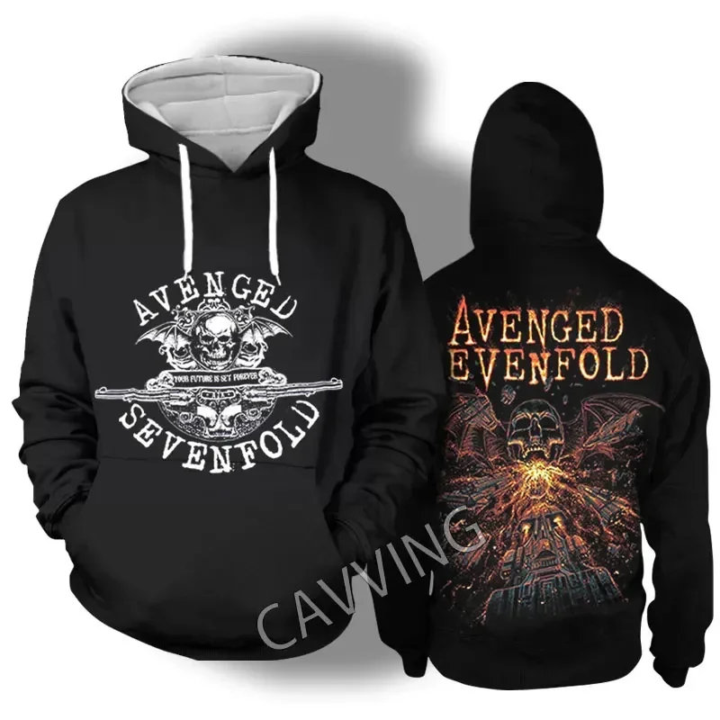 Avenged Sevenfold Rock 3D Printed Fashion zip up hoodie sweatshirt jacket fleece hoodies print hoodies Hoodies Sweatshirts Tops Clothing for Women/men