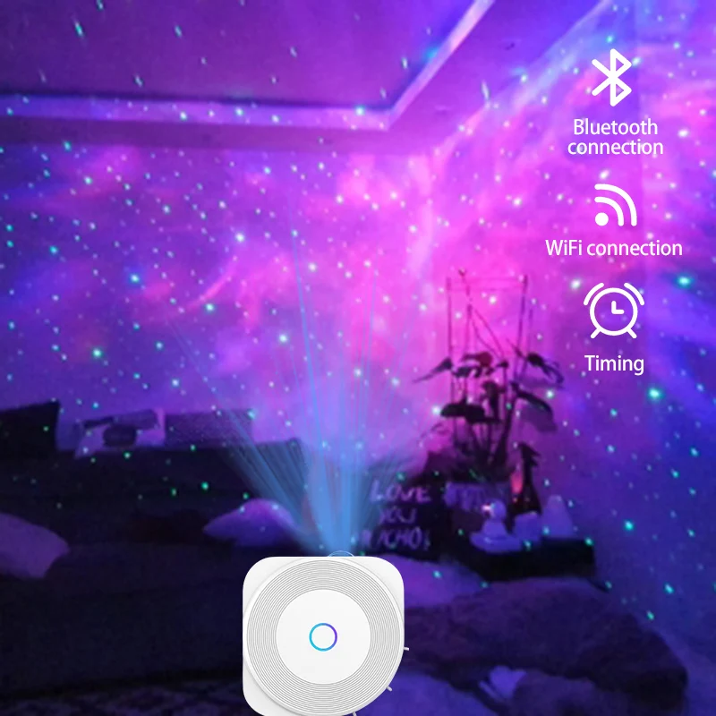 

Moes Tuya WiFi Smart Star Projector Galaxy for Holiday Party APP Control Smart Home Nebula Projector works for Home Alexa