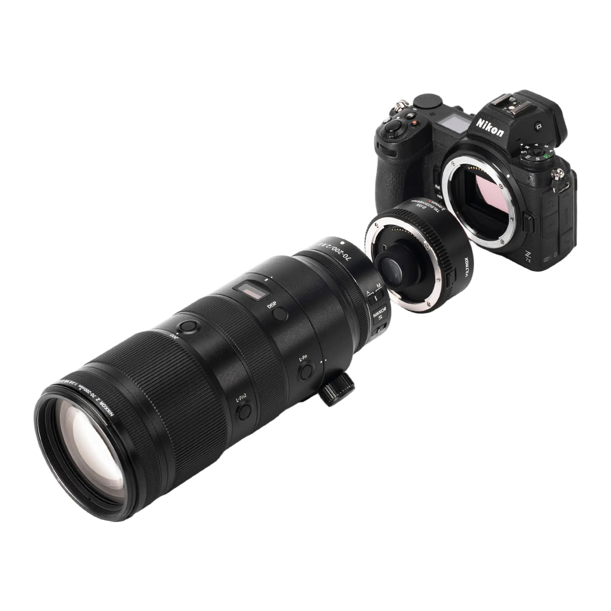 VILTROX TC-2.0X 텔레포토 변환 자동 초점 렌즈 (니콘 Z-마운트 NIKKOR Z 70-200mm f/2.8 100-400mm f/4.5-5.6 400mm f/4.5 VR 용)
