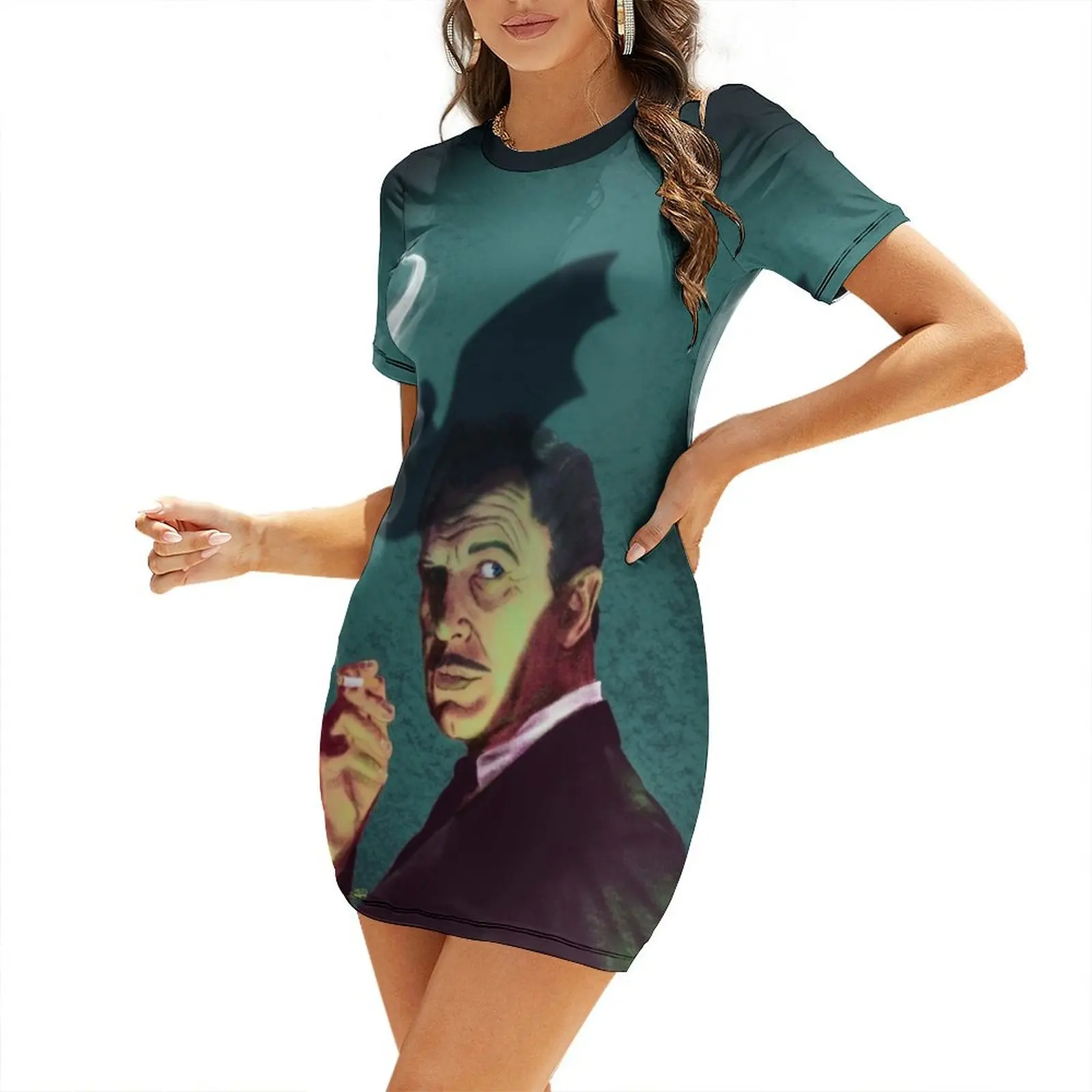 

Vincent Price Short Sleeved Dress dresses summer woman 2024 beach dress dresses for women 2024 sexy dress