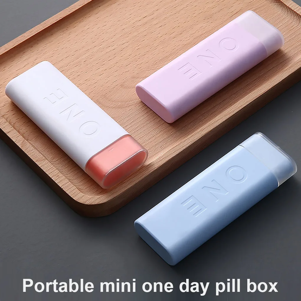 18mL Portable Daily Pill Organizer Mini One Day Storage Box Case Vitamin Container Dispenser Waterproof PP Daily Pill Box