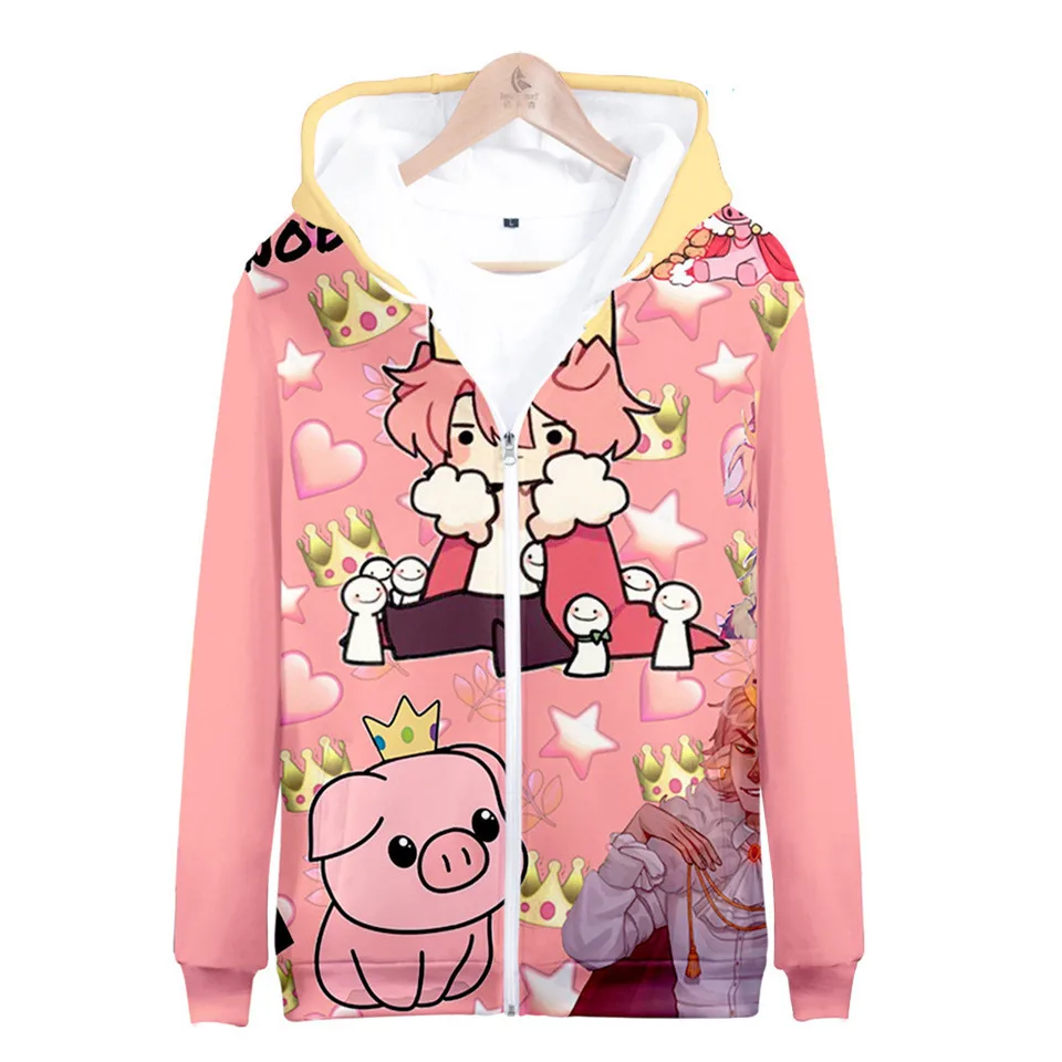 

Мужская/Женская толстовка на молнии с капюшоном и 3D-принтом