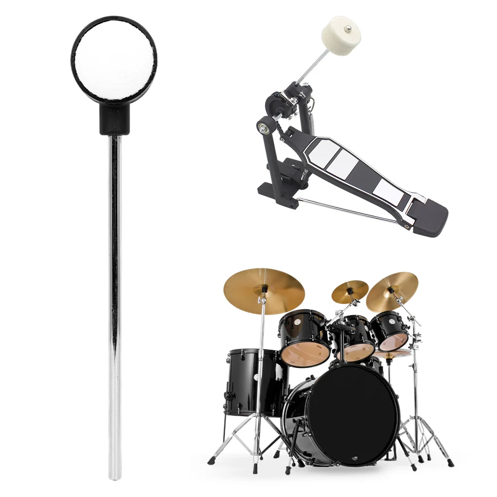 Percussion Instrument Hammer Head with Felt Head Bass Drum Beater Professional Drum Hammer for Kick Drum Percussion Instruments