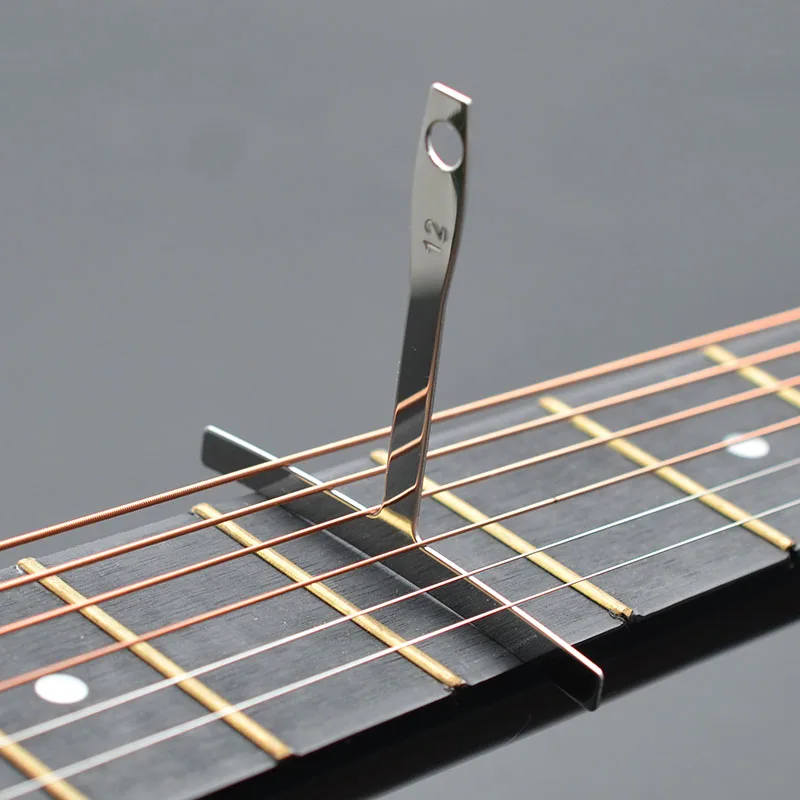 9Pcs Guitar Under String Radius Gauge Stainless Steel Guitar Builder luthier tools bass strings Repair Set Bass String Measure guitar accessories