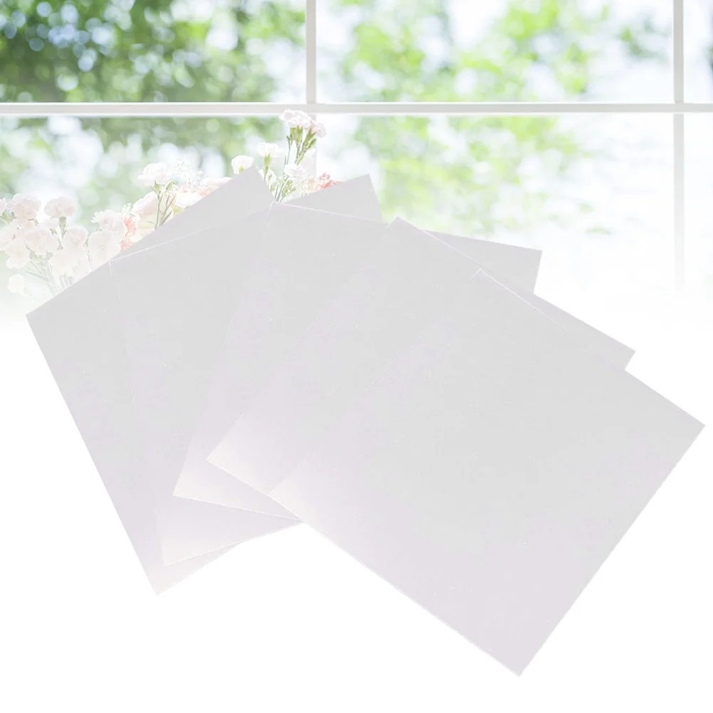 

5pcs 3D Blank Stencil Template Stencil Sheets PVC Material Transparent Stencils for Silhouette Machines Paper