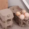 Grids Kraft Pulp Egg Cartons Chicken Eggs Tray Egg Containers Refrigerator Empty Egg Storage Box 2