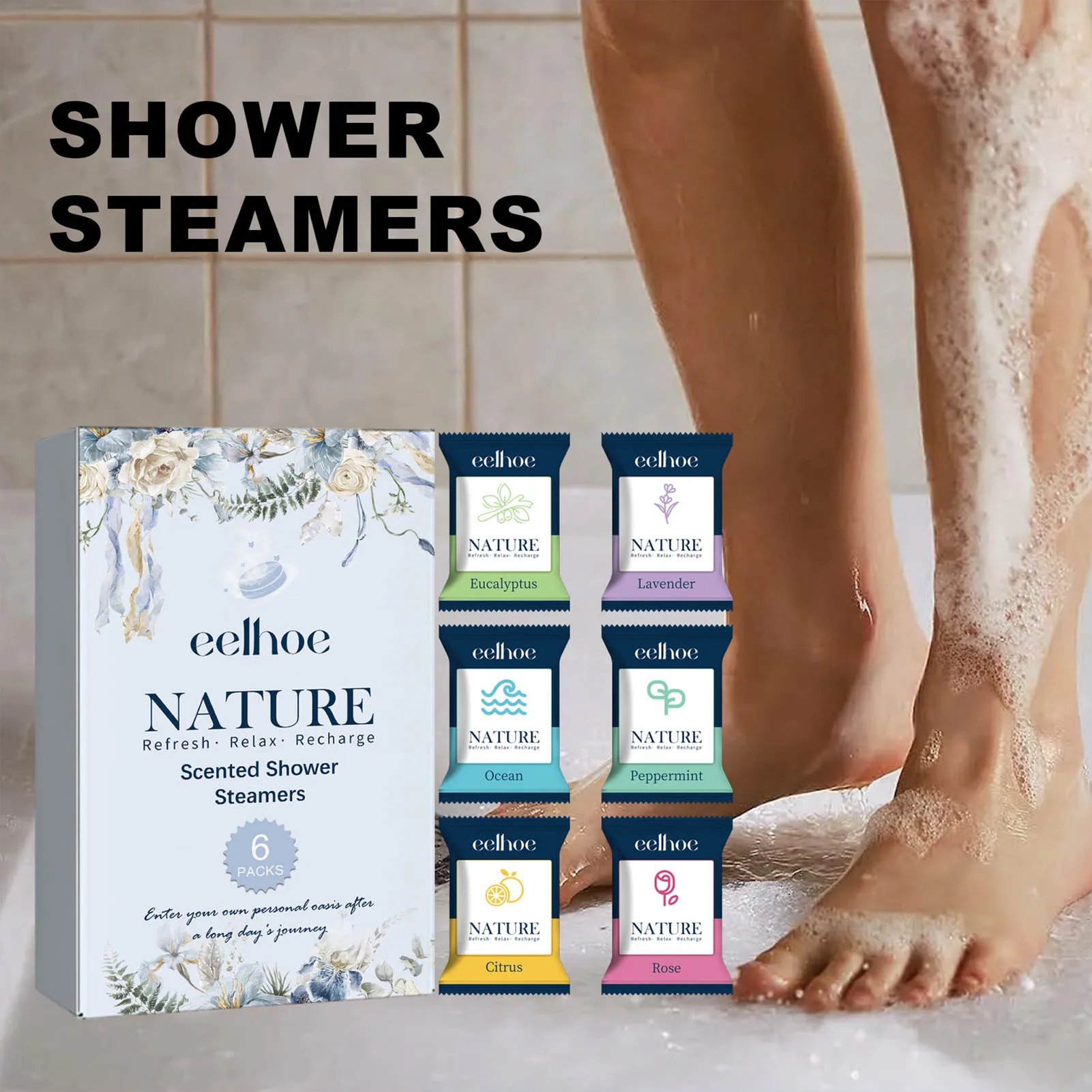 Description Picture 6 of itemShower Steamers Aromatherapy Tablets Assisting Sleep Relaxing Relieve Stress Shower Tablets for Women Men Bath Supplies
