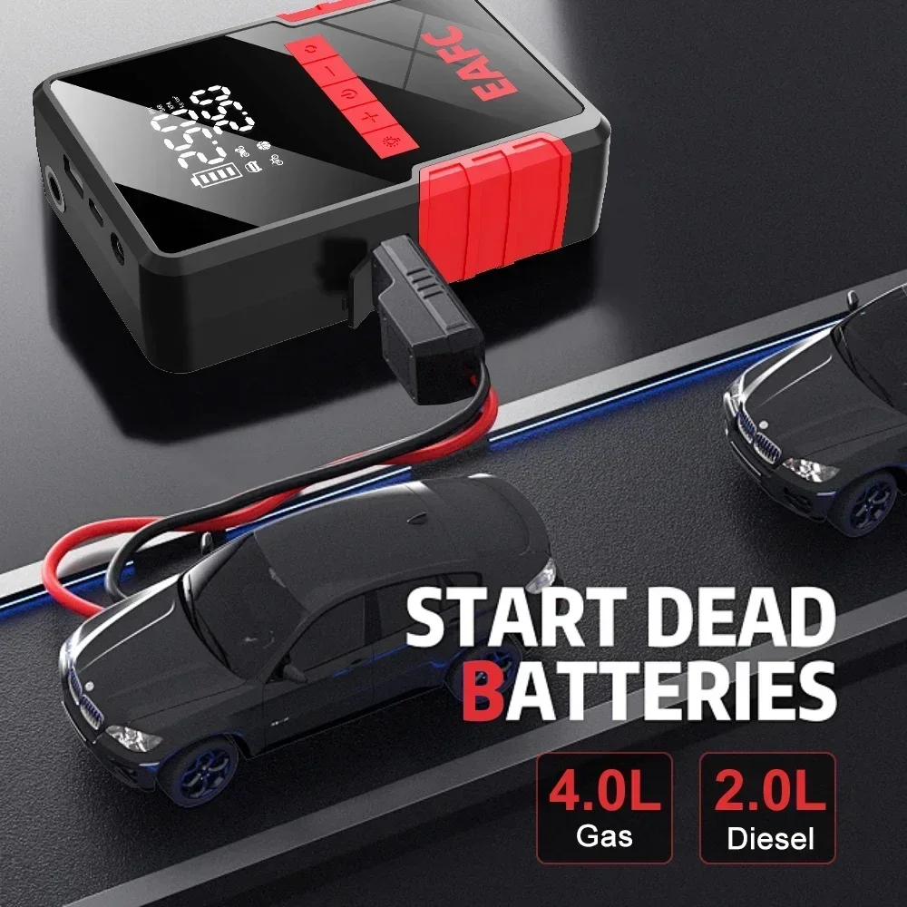 1200A Car Jump Starter Air Pump Multi-Function 4In1 Air Compressor Power Bank Battery Starter Starting Auto Tyre Inflator car jump starter jump starter