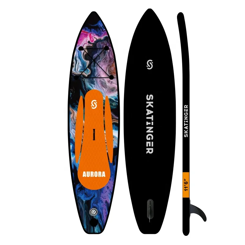 

Skatinger double layer new design black paddleboard inflatable stand up paddle board waterplay surfing surf board sup