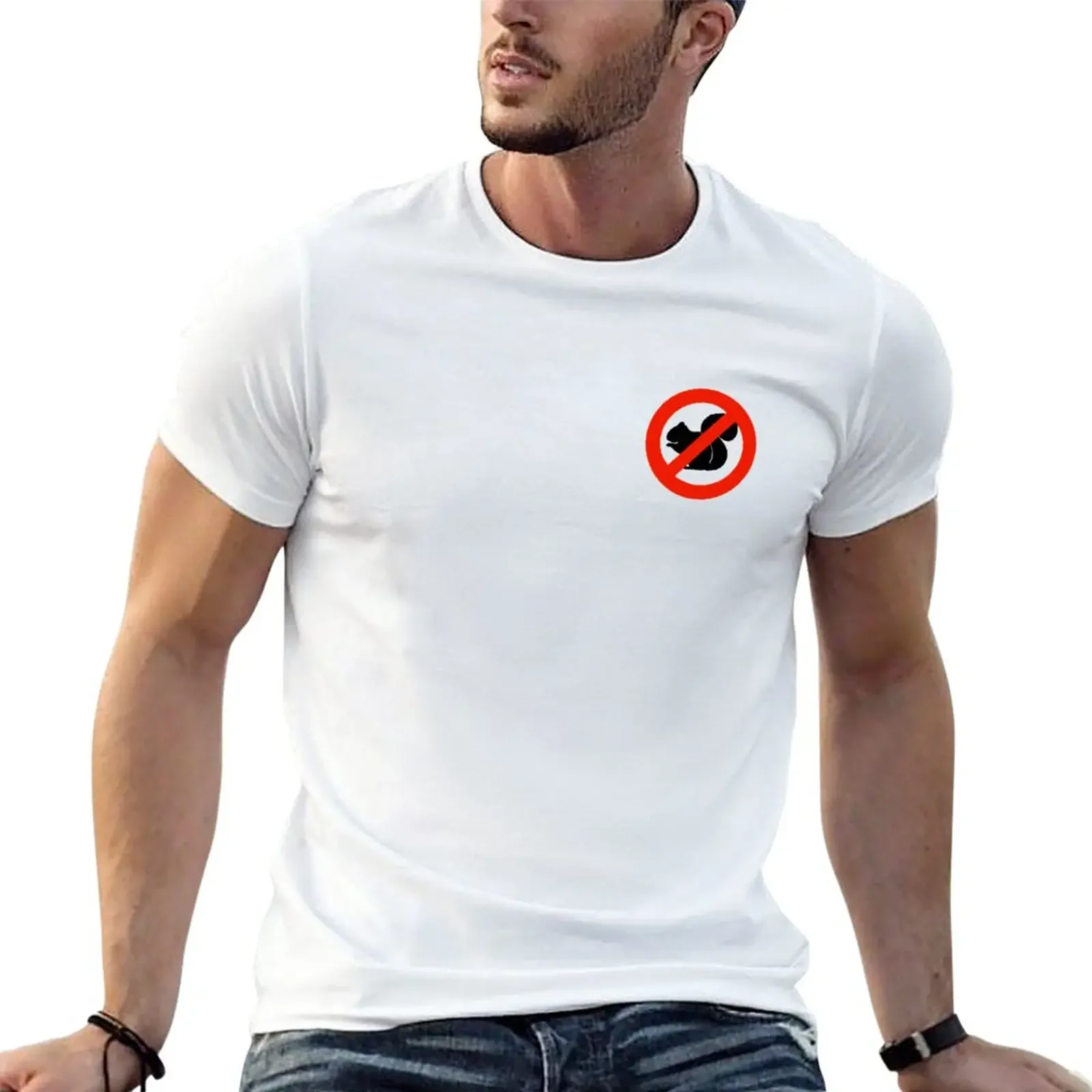 

Anti Squirrel Club Logo T-Shirt sweat cute clothes plus sizes mens graphic t-shirts anime