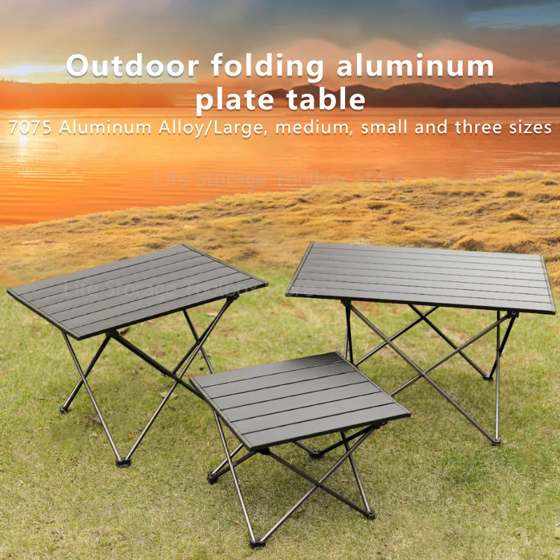 Camping table Aluminum Alloy Roll Table Portable Folding tables Outdoor Lightweight table Tourist Table pliante foldable table