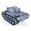 Metal 1/16 Mato Panzer III KIT RTR RC Tank Infrared Barrel Metal Color 1223 TH00655 2