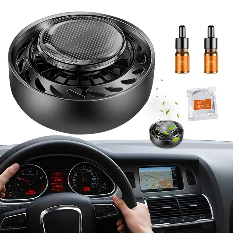 Diffusori Per Auto Con Deodorante Per Auto Solare Per Oli Con Eliminatore Di Odori Per Auto A Rotazione Solare E Decorazione D'Interni Per Auto Creati
