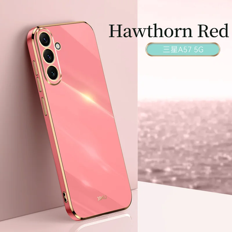 Luxury Colorfast Silicone Phone Case with Lens Protection - Fashionable Plating Design