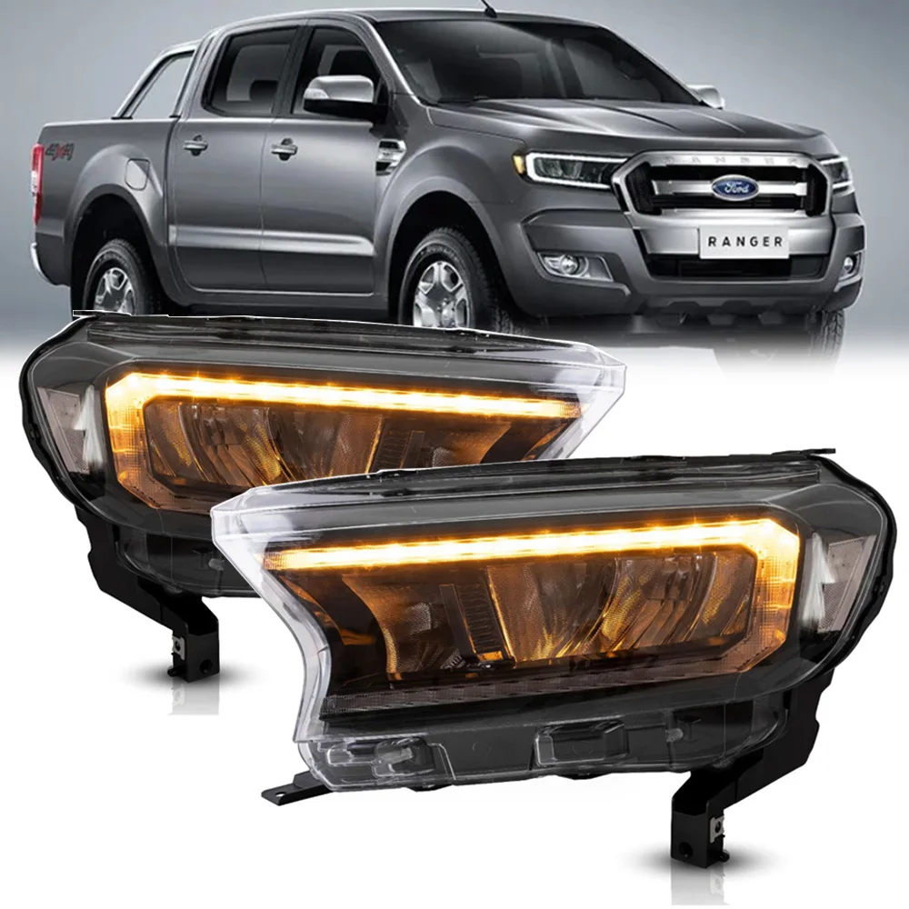 For Ford Ranger 20152021 Car Accessories Headlight Assembly LED Lights