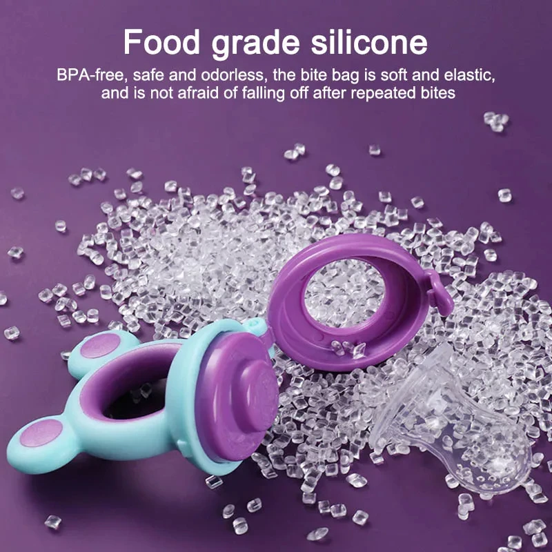 Silicone Fruit Feeder Fruit Feeder Pacifier Fresh Fruit Food Silicone Kids Nipple Feeding