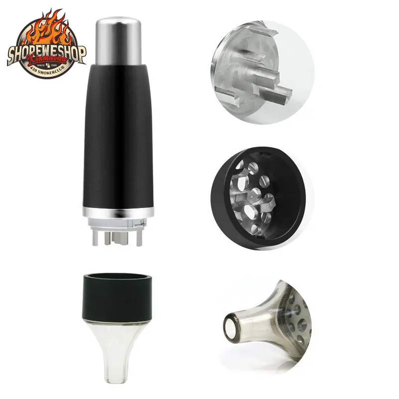 

SHOREWE Manual Grass Grinder Handheld Spice Crusher Tobacco Grinders Aluminum Alloy Herb Shredder Smoking Accessories Men Gift