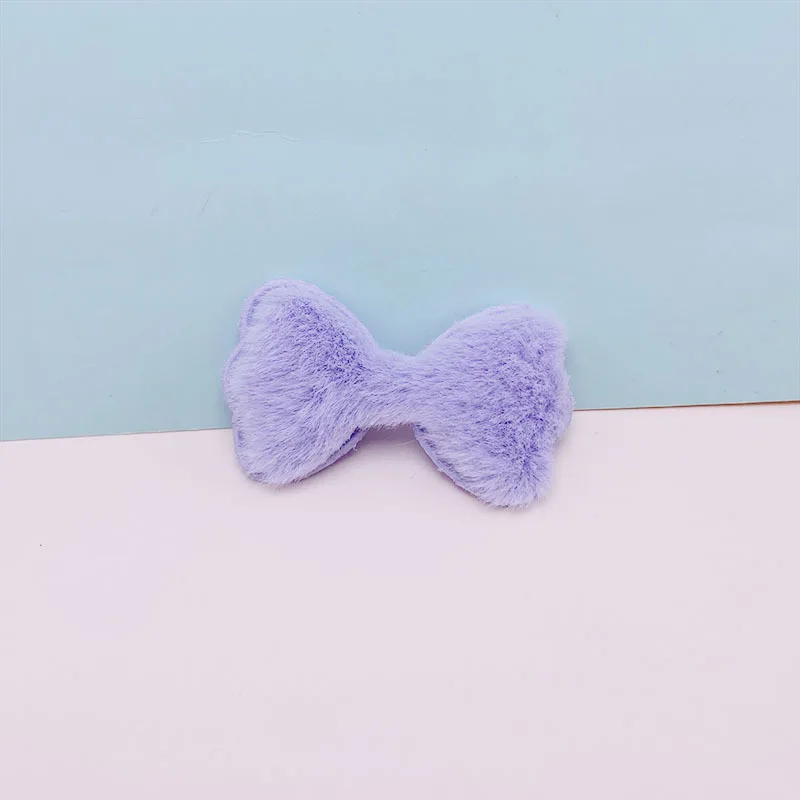50pcs 5*2,8 cm Filz Bowknot gepolsterte Applikationen für Kinder Hut Nähen DIY Stirnband Haars pange Zubehör Patches – Detail 8