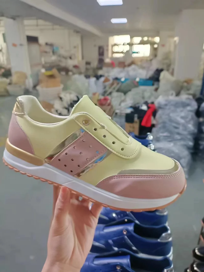 Women Sneakers Casual Shoes Comfortable Mesh Lace-Up Ladies Sport Shoes Wedges Chunky Women's Vulcanized Shoes Females Sneakers 2
