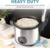 NEW 60-Cup (Cooked) (30-Cup UNCOOKED) Commercial Rice Cooker, Stainless Steel Exterior (ARC-1130S), Silver 2