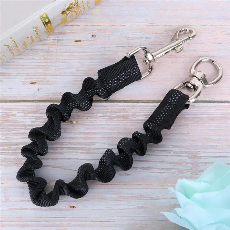 Nylon Dog Extension Leash Elastic Reflective Leash Buffer Bungee Dog Leash Pet Dog Walking Running Harness Collar 37cm Dog Collars luxury