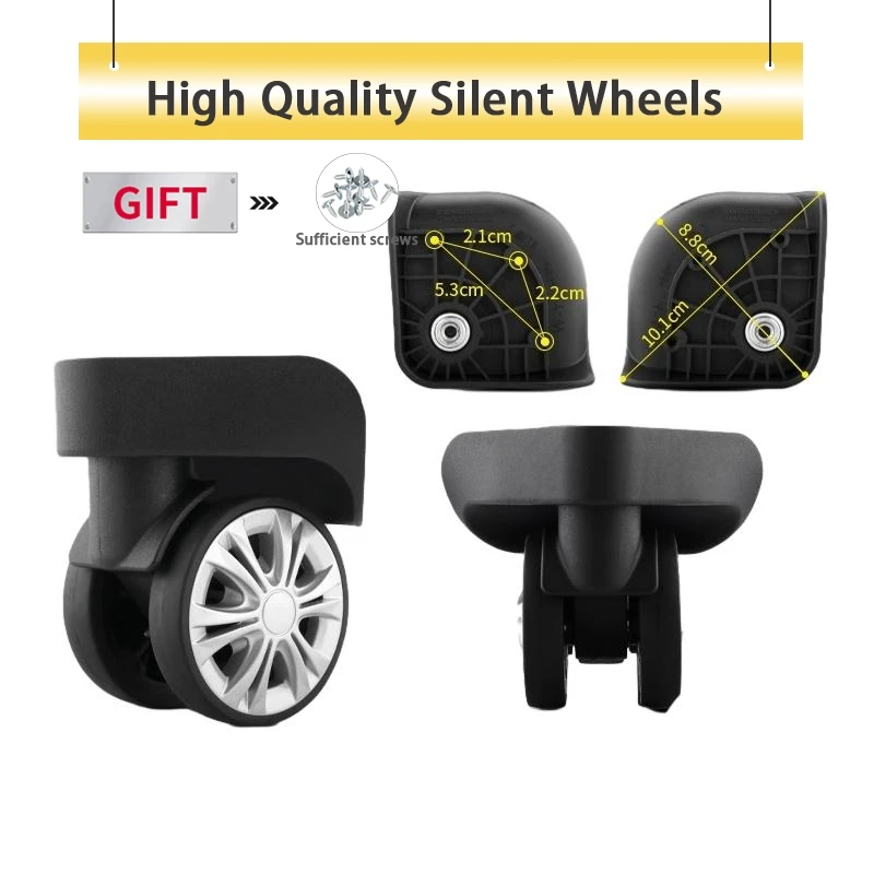 

Luggage Repair Trolley Tubber Universal Wheel Accessories Wheel Aircraft Trolley Case Wheel Silent Wheel Maintenance Roller