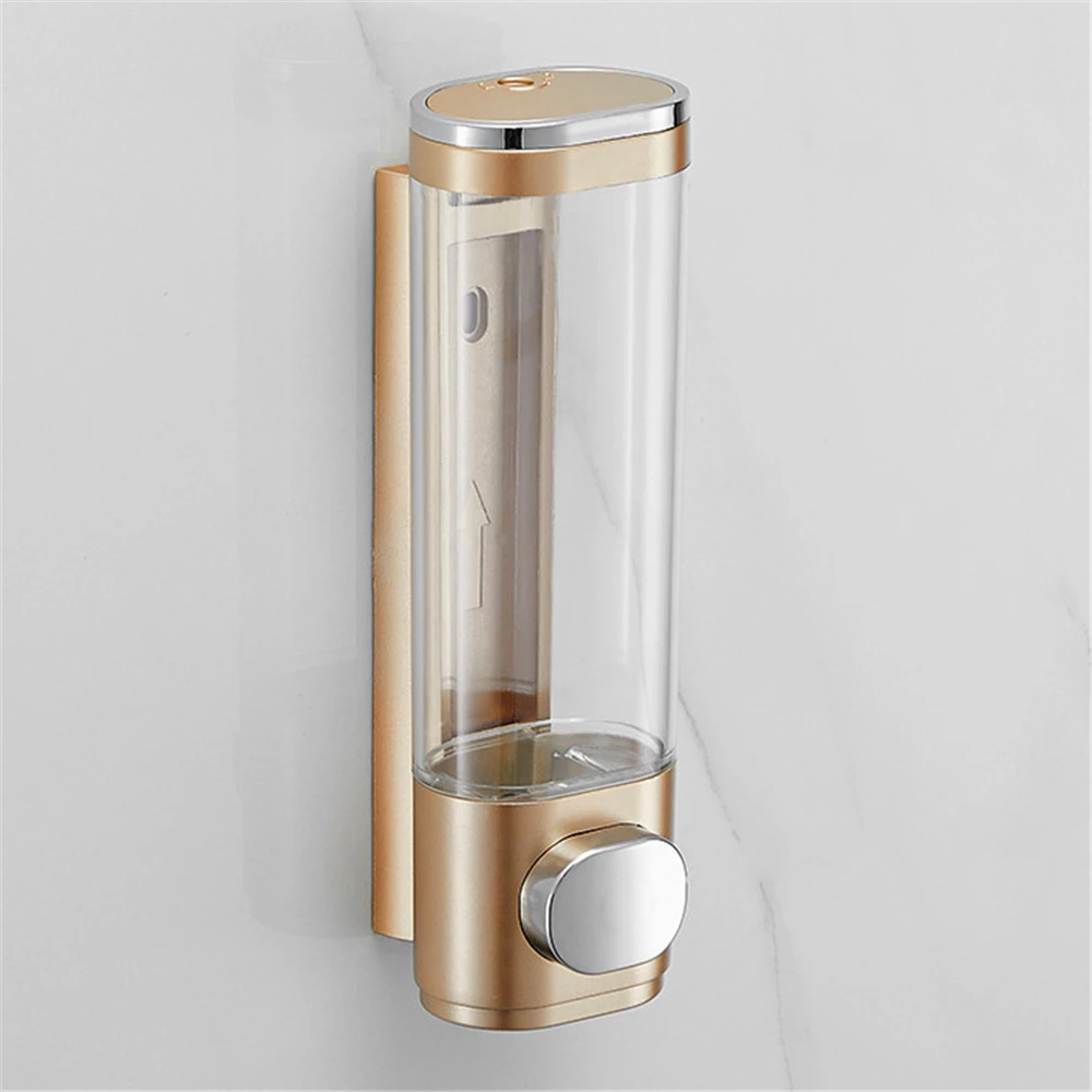 Liquid Soap Dispenser Bathroom Double Manual Press Soap Dispenser Pump Wall Mounted Detergent Shampoo for Liquid