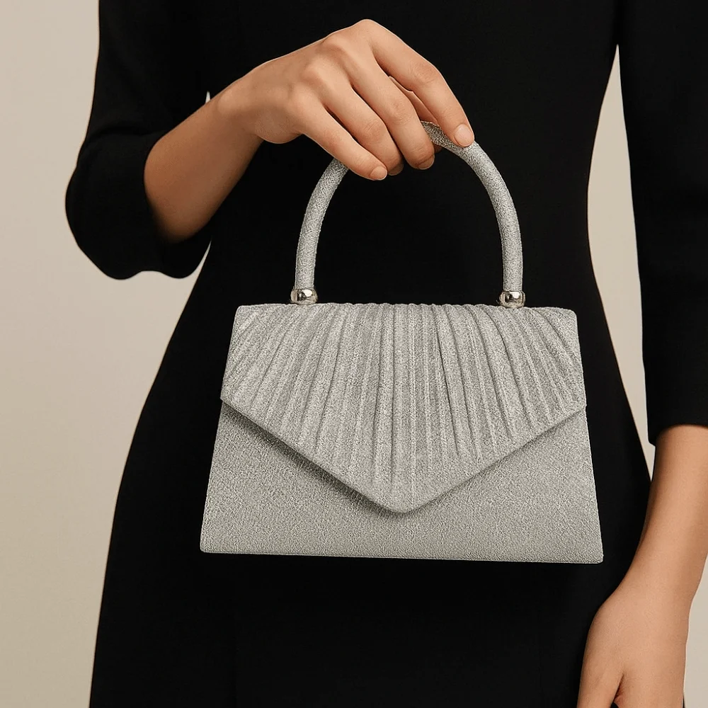 Borsa a tracolla Borsa da banchetto leggera con senso avanzato Borsa a tracolla elegante alla moda Borsa da sera da donna di lusso per ragazze - immagine 3