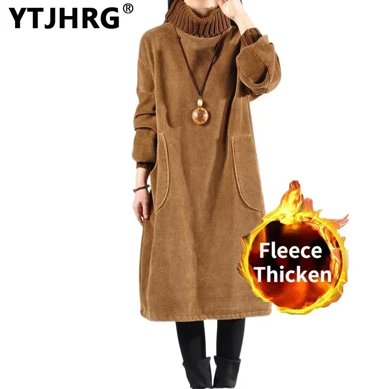 

YTJHRG Dress Sweaters Women's Turtleneck Knitted Pullovers Party Female Clothing Korean Fashion 2023 Autumn Winter Long Sleeve
