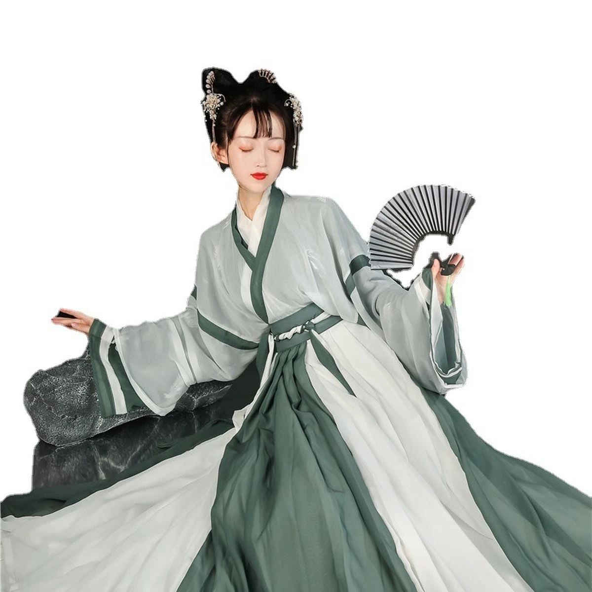 

2022 New Men's and Women's Hanfu Waist-length Skirt Three-piece Suit Cosplay Costume Ancient Chinese Costume Chinese Skirt