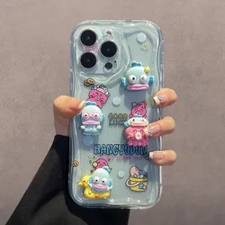 3D Cartoon Hangyodon Wave TPU Soft Phone Case - Honor X9C 5G (1)