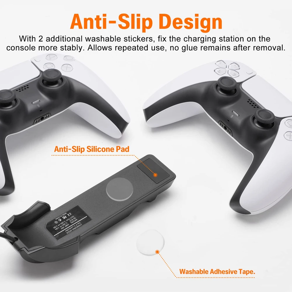 Dual Socket Fast Charging PS5 Controller Charger Station Stand for PlayStation 5 Accessories Handle Holder controller charger dock controller charging base controller charger